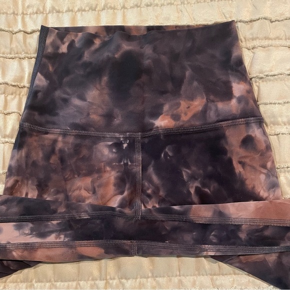 Lululemon Align Crop Leggings Diamond Dye Graphite Grey Pink Pastel 0 W6BDES - Picture 4 of 10